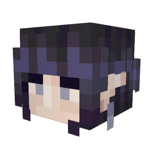 valenbite Minecraft avatar head, 3D render