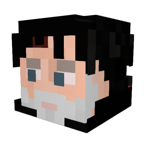 valenciaga10 Minecraft avatar head, 3D render