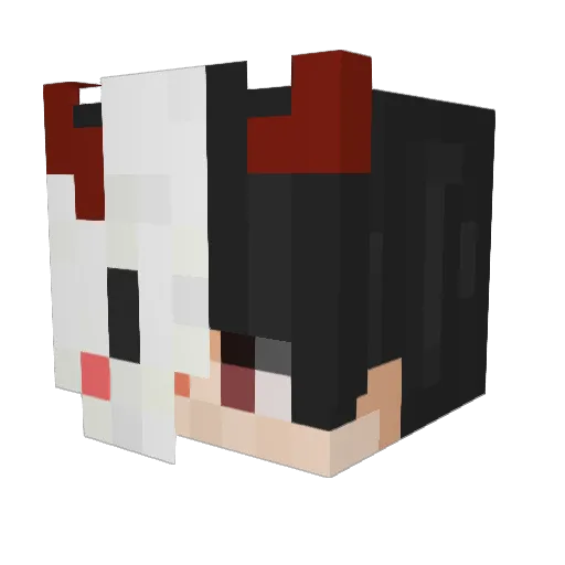 valengem Minecraft avatar head, 3D render