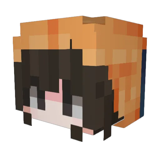 valenonline Minecraft avatar head, 3D render