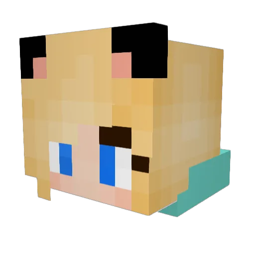 valenpie Minecraft avatar head, 3D render
