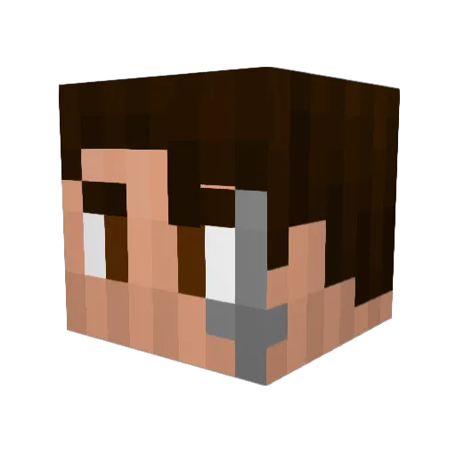 valent20000 Minecraft avatar head, 3D render