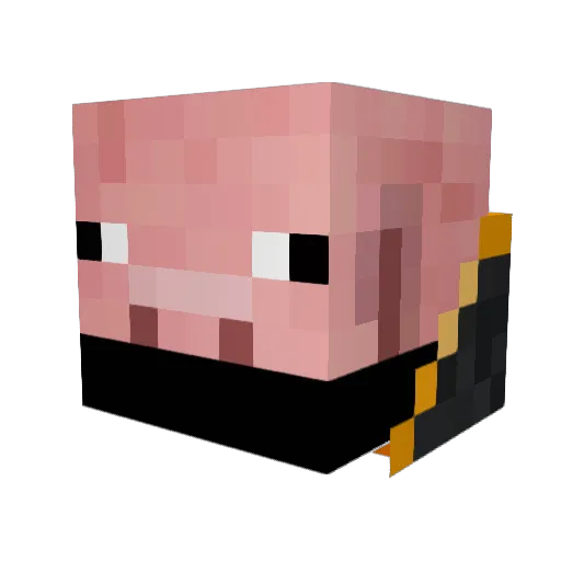 valent__ Minecraft avatar head, 3D render