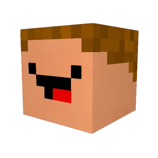 valentin123 Minecraft avatar head, 3D render