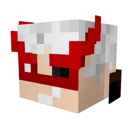 valentine12 Minecraft avatar head, 3D render