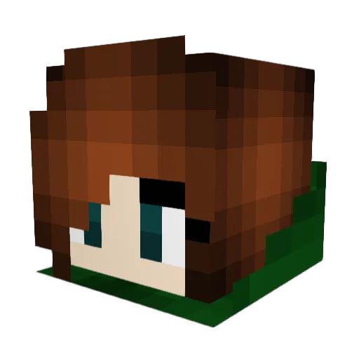 valenzip Minecraft avatar head, 3D render
