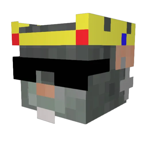 valeorg Minecraft avatar head, 3D render