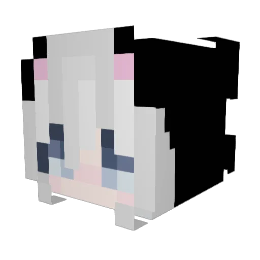 valerieRAWR Minecraft avatar head, 3D render