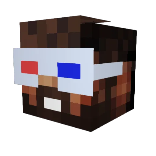 valeronn Minecraft avatar head, 3D render