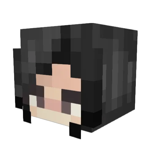 valeskaaaa Minecraft avatar head, 3D render