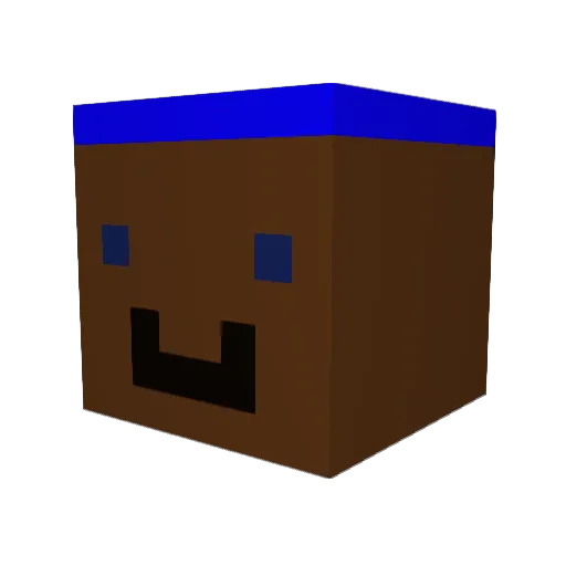 valetolar Minecraft avatar head, 3D render