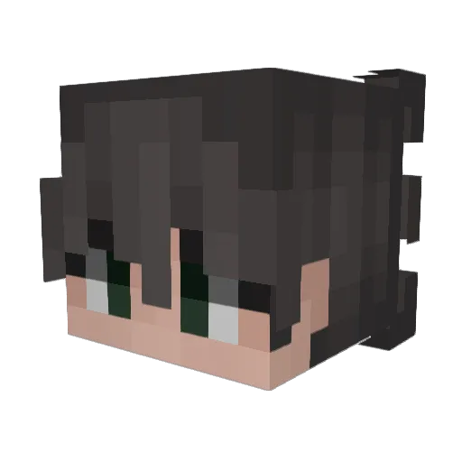valewe Minecraft avatar head, 3D render