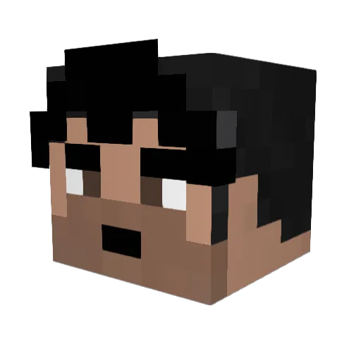 valex0605 Minecraft avatar head, 3D render