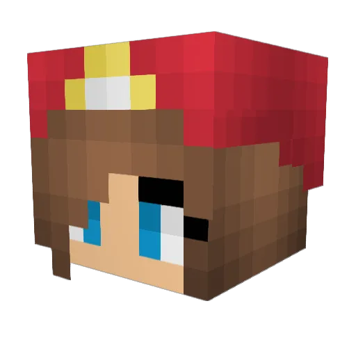 valflor5 Minecraft avatar head, 3D render
