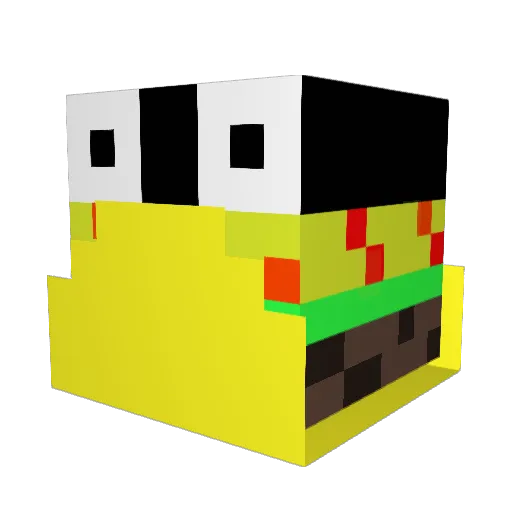 valhfr76 Minecraft avatar head, 3D render