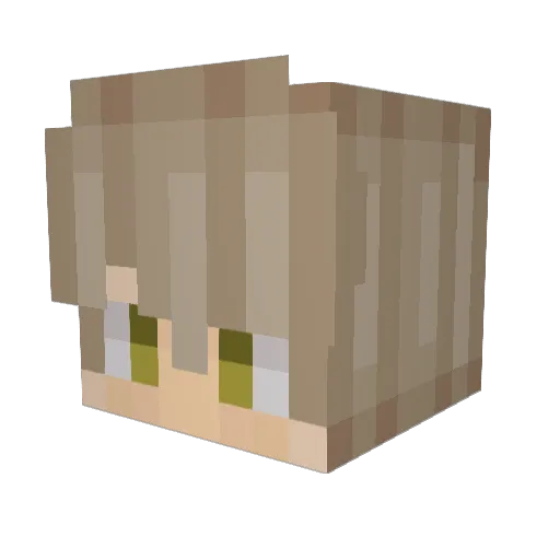 vali111 Minecraft avatar head, 3D render