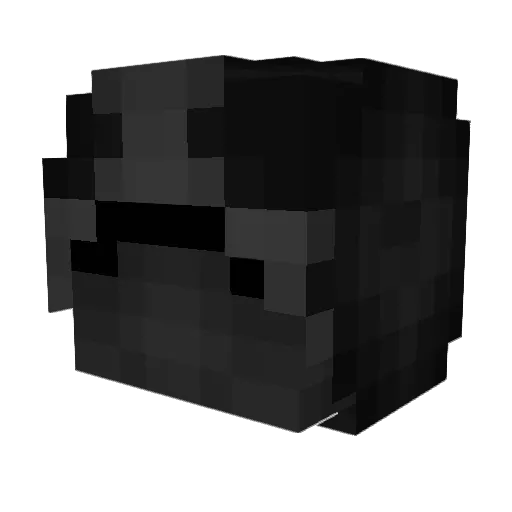 vali Minecraft avatar head, 3D render