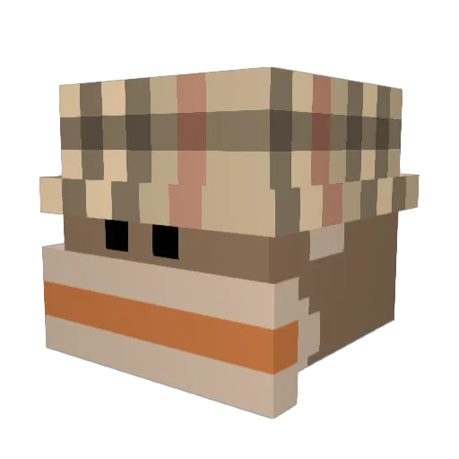 valiancies Minecraft avatar head, 3D render