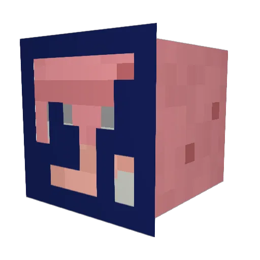 validwriter Minecraft avatar head, 3D render