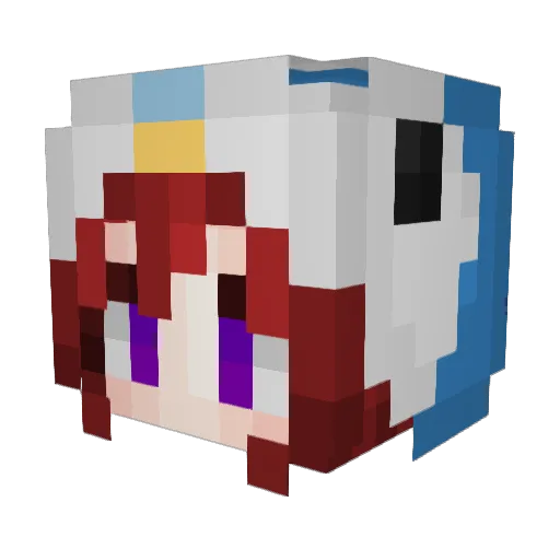 valitlup Minecraft avatar head, 3D render