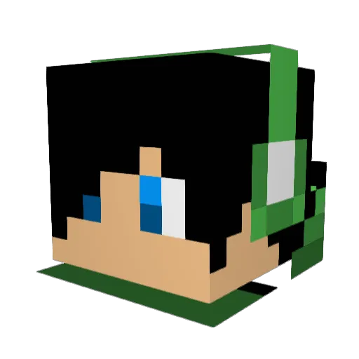 valkatabg Minecraft avatar head, 3D render