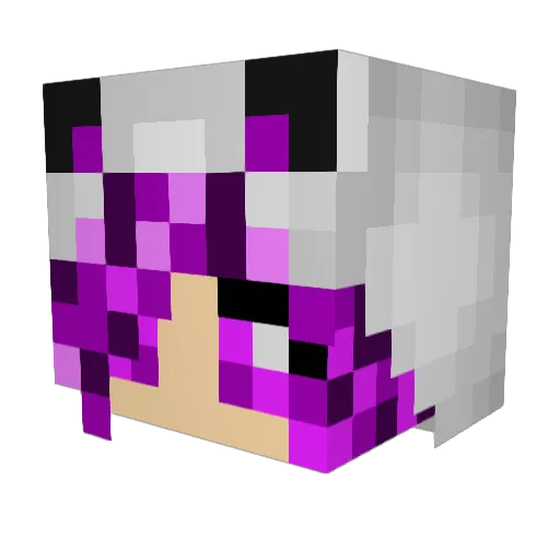 valkyr13 Minecraft avatar head, 3D render