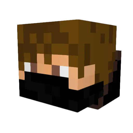 vallejulle Minecraft avatar head, 3D render