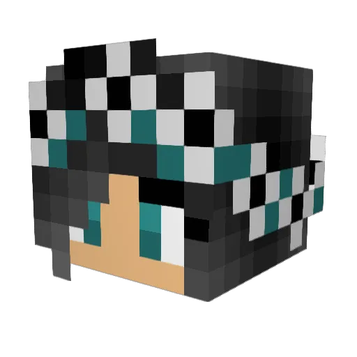 valley7296 Minecraft avatar head, 3D render