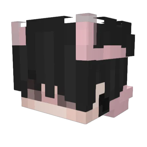 valntined Minecraft avatar head, 3D render