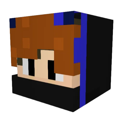 valogemer Minecraft avatar head, 3D render
