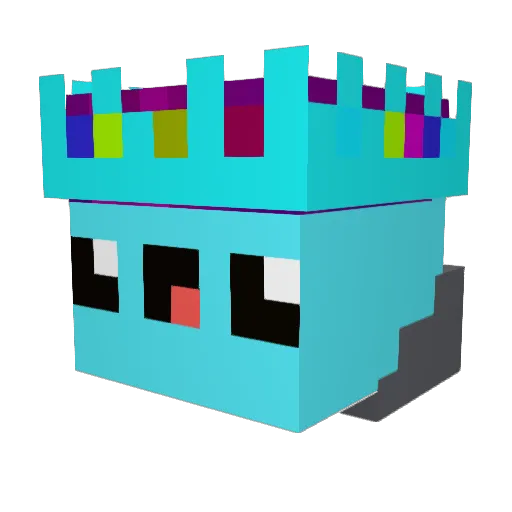 valoouuu_ Minecraft avatar head, 3D render