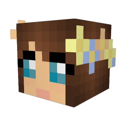 valorant1001001 Minecraft avatar head, 3D render