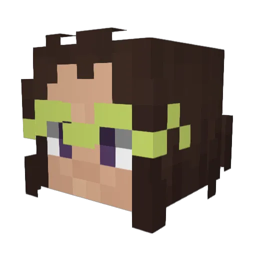 valordev Minecraft avatar head, 3D render
