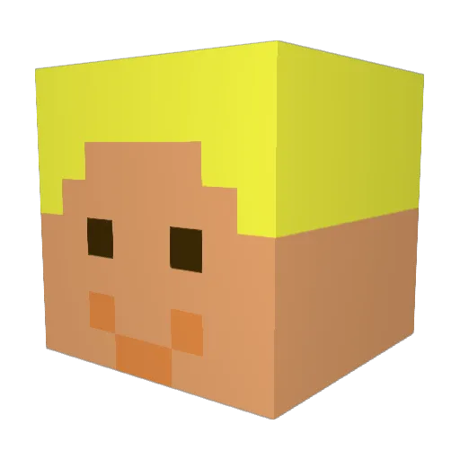 valosu_06 Minecraft avatar head, 3D render