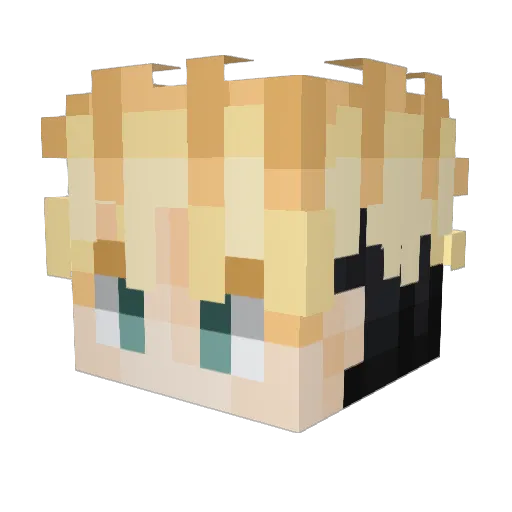 valrad404 Minecraft avatar head, 3D render