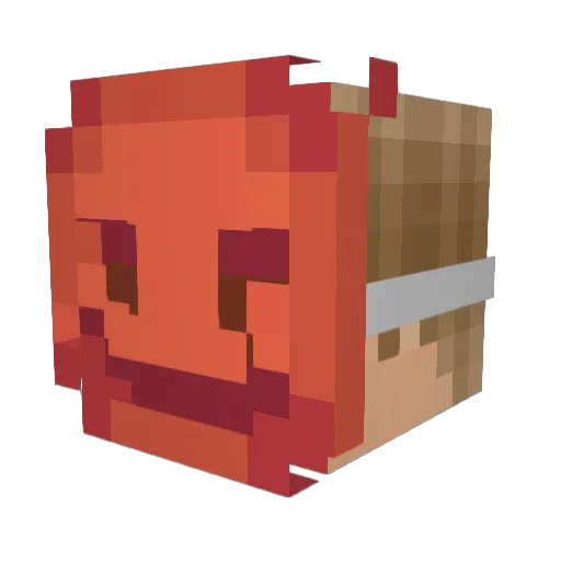 valtTREMBALA_ Minecraft avatar head, 3D render