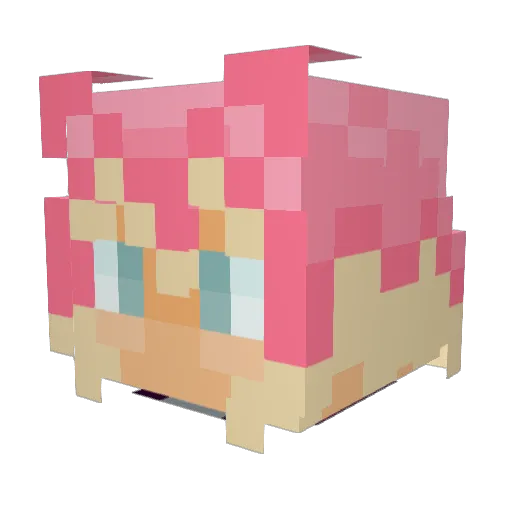 valtagod Minecraft avatar head, 3D render