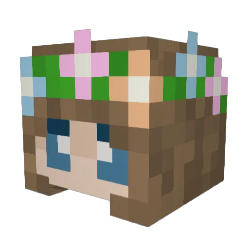 valtradriver Minecraft avatar head, 3D render