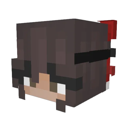 valu_15 Minecraft avatar head, 3D render