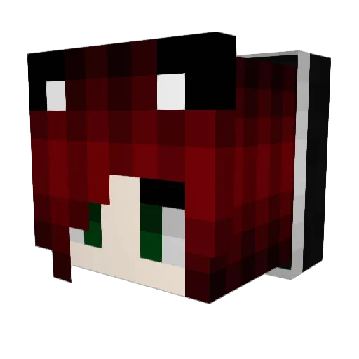 valvman Minecraft avatar head, 3D render