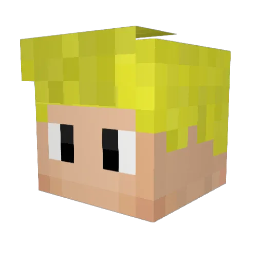 valyalos Minecraft avatar head, 3D render