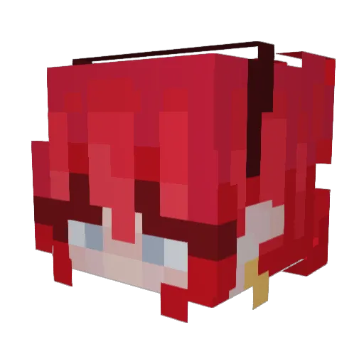 vamp1shy Minecraft avatar head, 3D render