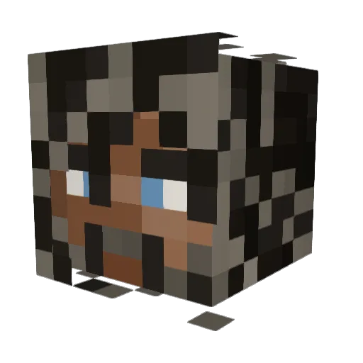 vamp_asmo Minecraft avatar head, 3D render