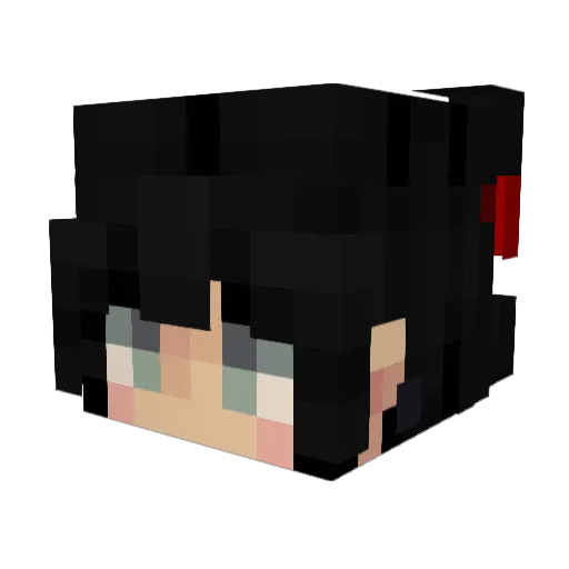vampahru Minecraft avatar head, 3D render