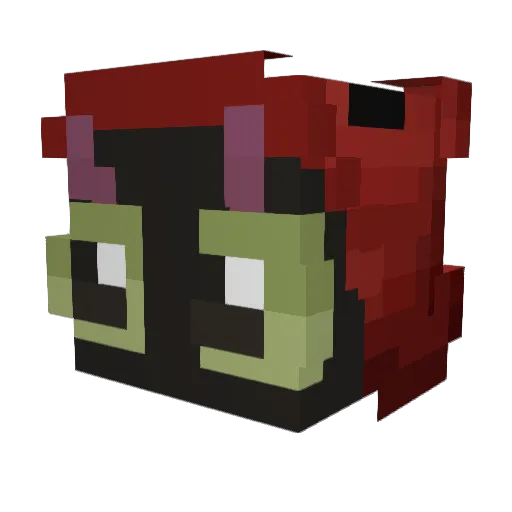vampcatcher Minecraft avatar head, 3D render