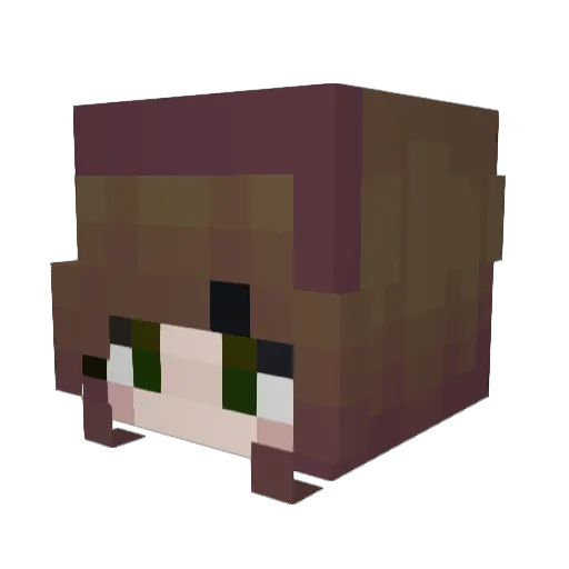 vampiiraa Minecraft avatar head, 3D render