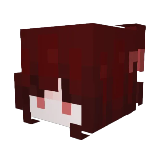 vampiiryy Minecraft avatar head, 3D render