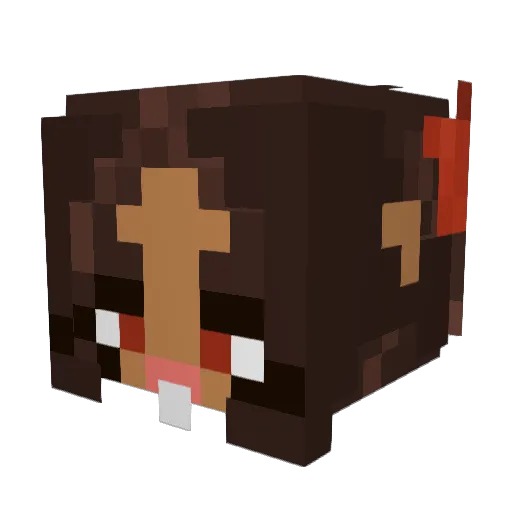 vampira44_ Minecraft avatar head, 3D render
