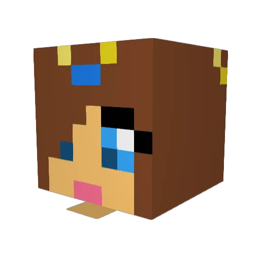 vampire_rogue Minecraft avatar head, 3D render
