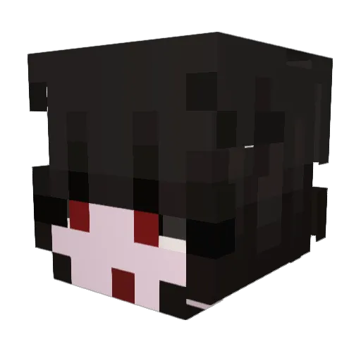 vampirebat888 Minecraft avatar head, 3D render